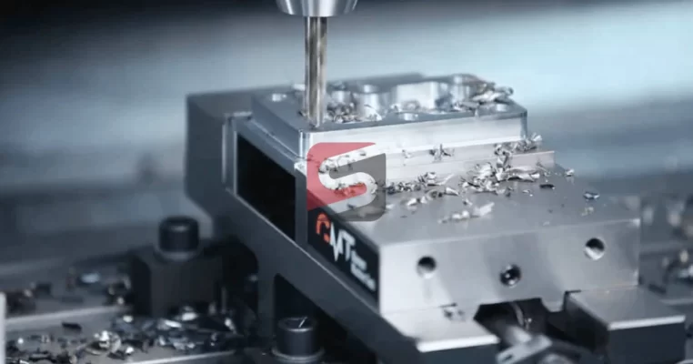 Máy phay cnc đang gia công